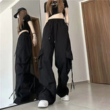 Women's Cargo Pants in Y2K Style with High Waist and Streetwear Flair