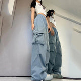 Women's Cargo Pants in Y2K Style with High Waist and Streetwear Flair