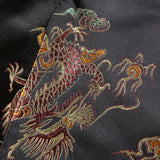 Vintage Crop Top with Halterneck and Dragon Embroidery in Chinese Style