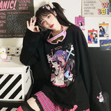 Kawaii Harajuku Sweatshirt mit Langarm für den ultimativen E-Girl Style
