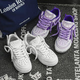 Y2K Skateboard Sneakers in Lilac for Casual Street Style