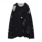 Rissiger Grunge Longsleeve Sweater in Streetwear Style