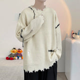 穴あきオーバーサイズプルオーバー（Eガールスタイル）