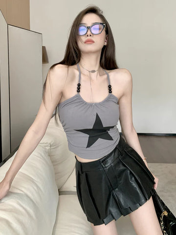 Alternatives Y2K Stern-Design Crop Top for the Summer