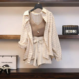 Plus Size Light-Academia Outfit Casual Starter Set for Summer