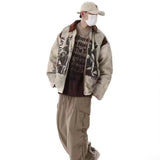 Stylish College Y2K Jacket with Color Combination and Unique