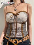 Exciting Gothic Lace Corset with Floral Pattern