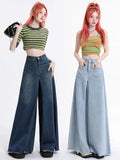Oversized Jeans in Goth & E-Girl Style High Waist with Wide Leg