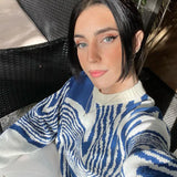 2000s Hip Hop Sweater for Women Fashionable Street Style in Loose Fit