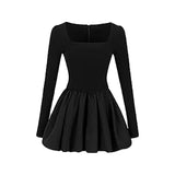 Black Puff Dress for the Gothic Style
