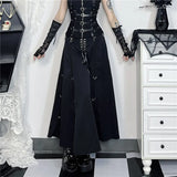 バックル付きアシンメトリーゴシックロック