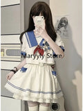 パフスリーブとスカートが付いたスイートなツーピースのロリータドレス