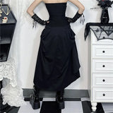 バックル付きアシンメトリーゴシックロック