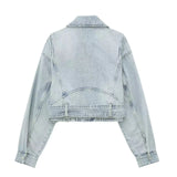 Stylish Floral Denim Jacket for the Grunge-Inspired