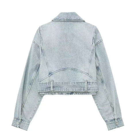 Stylish Floral Denim Jacket for the Grunge-Inspired