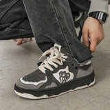 Y2K Chunky Sneakers in Gray & Black Perfect for edgy looks and alternative fashion