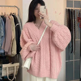 Cozy Oversized Knit Sweater in Harajuku Style for Fall/Winter