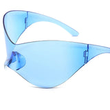Futuristic Y3K Shield Sunglasses for Women