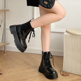 Stylish black Martin boots for alternative fashion
