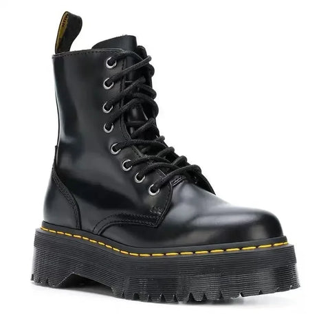 Stylish black Martin boots for alternative fashion