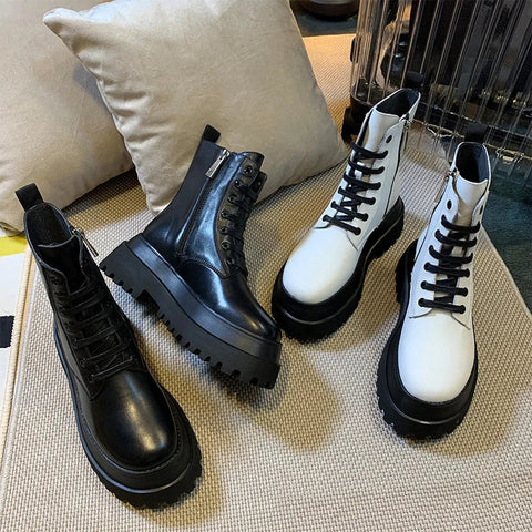 Black Biker Boots for Women