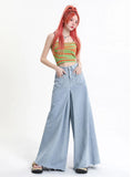 Oversized Jeans in Goth & E-Girl Style High Waist with Wide Leg