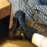 Stylish black Martin boots for alternative fashion