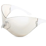 Futuristic Y3K Shield Sunglasses for Women