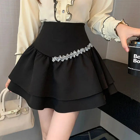 Stylish Short Ruffle Skirt for Women Y2K-Inspired Fashion