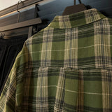 Grunge Women's Shirt with Checkered Pattern Casual Look