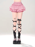 Kawaii Mini Dress for Women Sweet Ruffle Shirt in Fairycore Style