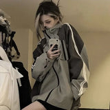 Gorpcore Technical Jacket for Women Oversized Windbreaker