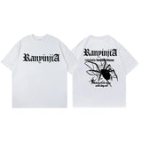 Alternatives E-Girl T-Shirt with Spider Graphic in Gothic Style