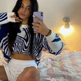 2000s Hip Hop Sweater for Women Fashionable Street Style in Loose Fit