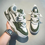 Y2K Skate Shoes in Olive Green Comfortable