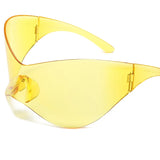 Futuristic Y3K Shield Sunglasses for Women