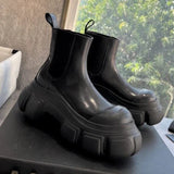 Gothic Chelsea Damen Plateau Stiefel