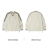 Retro Stripes Baseball Hoodie for Women Y2K Oversize