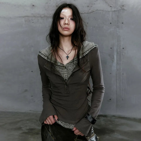 Grunge-Inspired Hoodie with Urban Flair