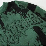 Black Ripped Sweater for Women Gothic