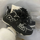 Stylish Y2K Platform Sneakers with Letter Print