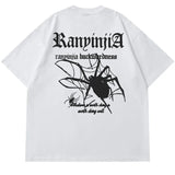 Alternatives E-Girl T-Shirt with Spider Graphic in Gothic Style