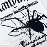 Alternatives E-Girl T-Shirt with Spider Graphic in Gothic Style