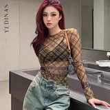 E-Girl Long Sleeve Crop Top for Trendy Looks