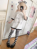 Kawaii Cute T-Shirt in Harajuku Style with Manga Print