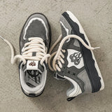 Y2K Chunky Sneakers in Gray & Black Perfect for edgy looks and alternative fashion