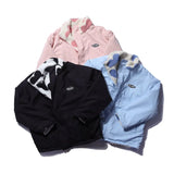 Trendige Wendbare Herbstjacke mit Herz-Print im E-Girl Stil