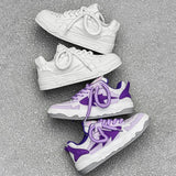 Y2K Skateboard Sneakers in Lilac for Casual Street Style