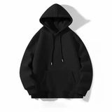 Engaging black hoodie with three-dimensional gothic patterns