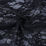 Gerto のワンショルダーデザインの黒のポインテッドロングスリーブトップス